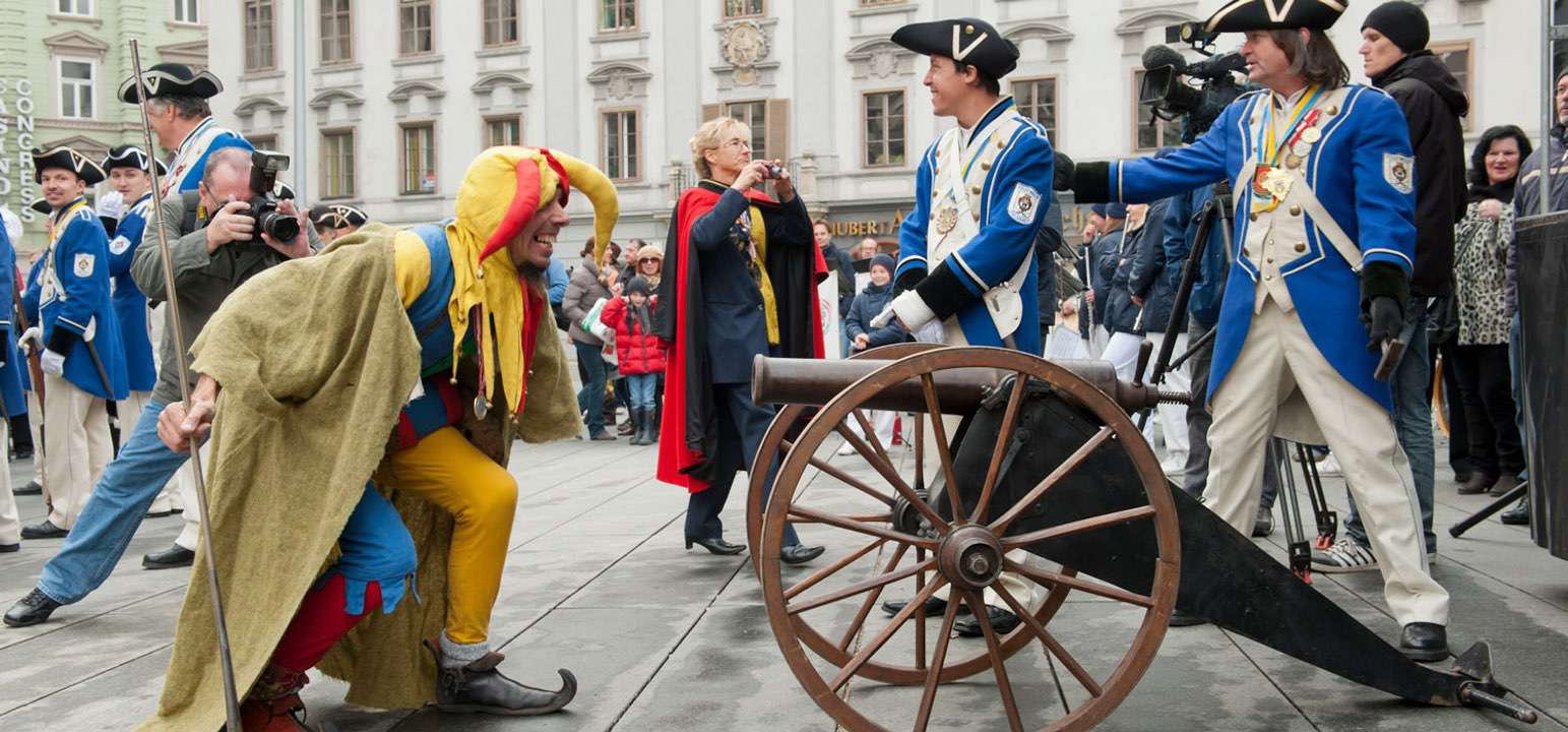 Faschingsbrauch in Graz und Europa